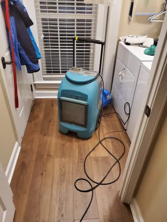 Commercial dehumidifier deployed for Flood Damage Cleanup in Coralville