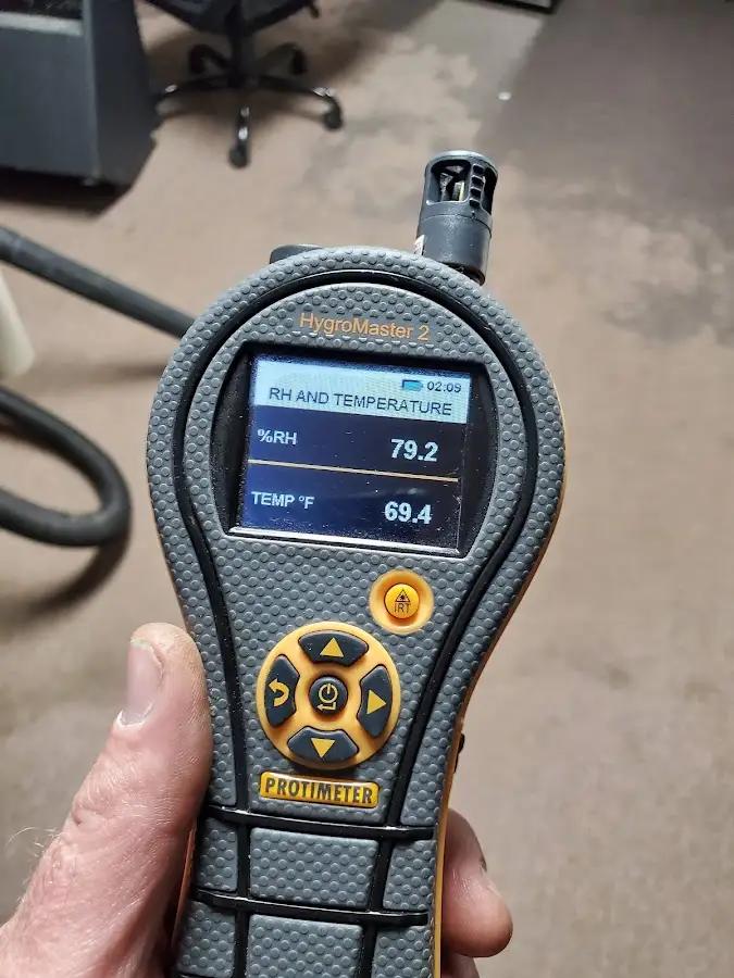Moisture meter humidity assessment for Mold Remediation & Removal in Coralville
